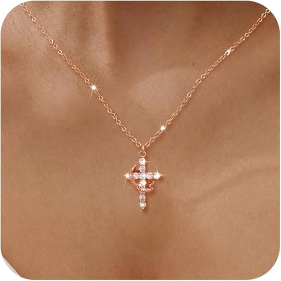 Cross Crown Necklace