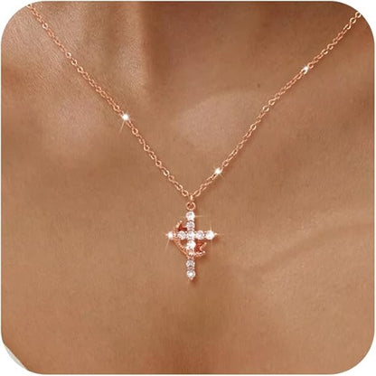 Cross Crown Necklace