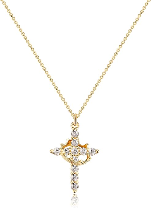 Cross Crown Necklace
