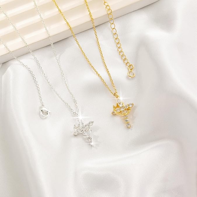 Cross Crown Necklace